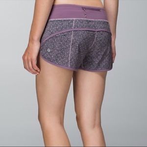 Purple Print Lululemon Shorts